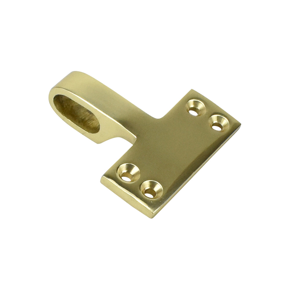 Sash Heritage Flat Sash Eye (Heavy Duty) - Polished Brass